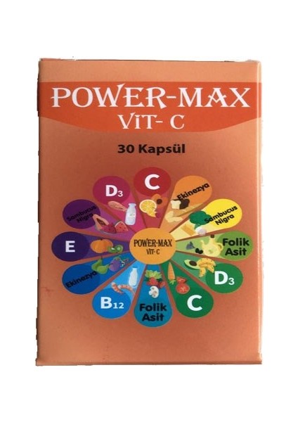 Power-Max Vit C 30 Kapsül