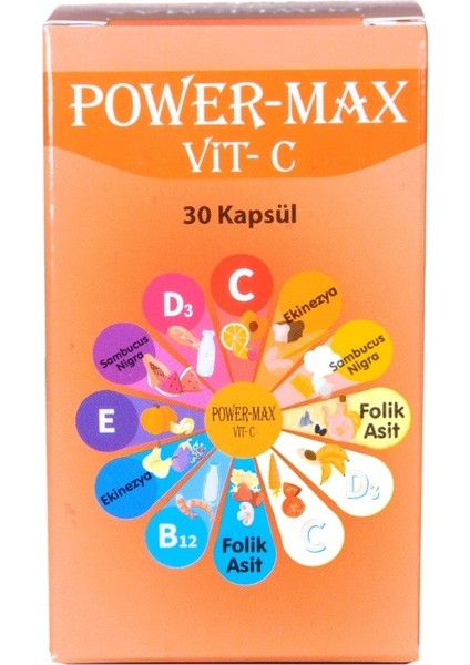 Power-Max Vit C 30 Kapsül