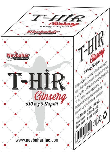 T-Hir Ginseng 8 Kapsül