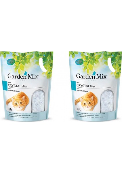 Sılıca Jel Kedi Kumu 1-8 mm 3.8 Lt 2 Adet