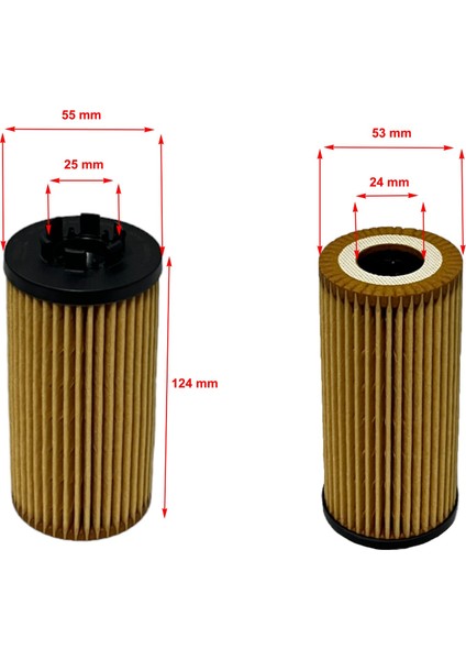 Bmw X1 F48(16D-18D-18İ-20D-20İ S-DRIVE)(18D-20D-20İ-25D-25İ X-Drive) 2015-2022 6 Tırnak Yağ Filtresi fiyatları