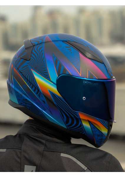 Rapıd 2 Optık Mat Mavi-Mor Kask modelleri