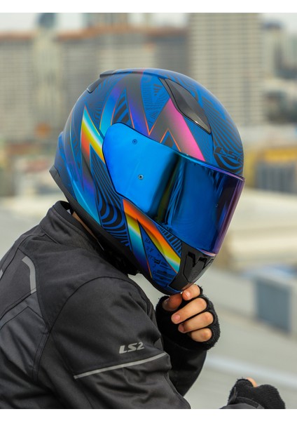 Rapıd 2 Optık Mat Mavi-Mor Kask indirimleri