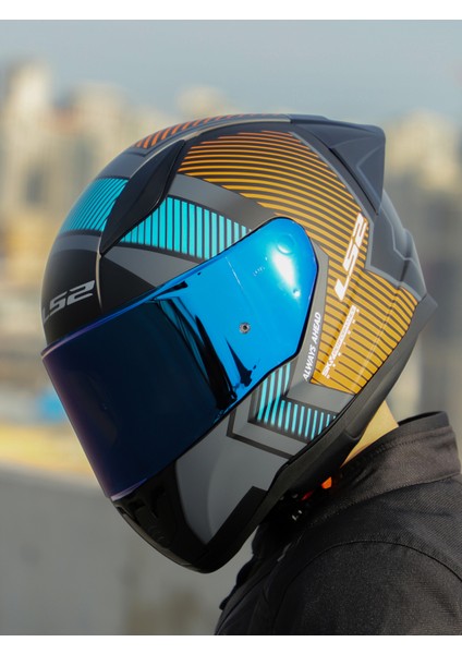 Rapıd 2 Race Extra Mat Gri-Neon Turuncu Kask