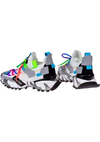 Triko Kadın Spor Ayakkabı Sneaker GJ-3031 Beyaz indirimleri