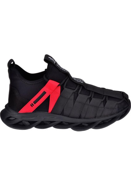 Esnek Hafif Erkek Spor Ayakkabı Sneaker GJ-540 Siyah