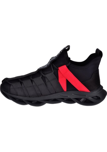 Esnek Hafif Erkek Spor Ayakkabı Sneaker GJ-540 Siyah