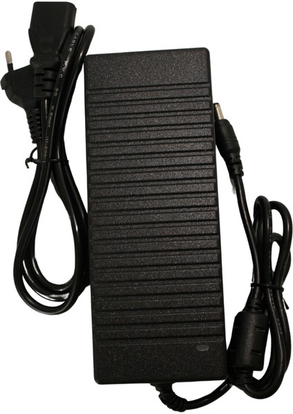 12 Volt 10 Amper Plastik Kasa Masa Tipi Adaptör 12V 10A Laptop Tipi Adaptör IP20 Iç Mekan