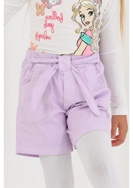 Lila Renk Kız Çocuk Sort fiyatları