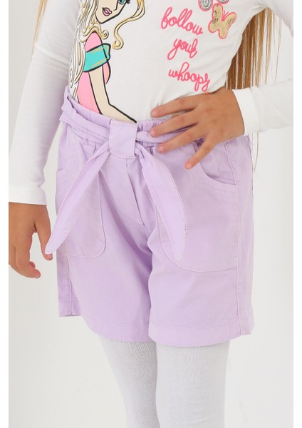 Lila Renk Kız Çocuk Sort fırsatları