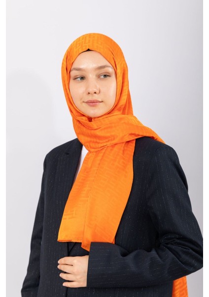 Ithal Ipeksi Jakar Geometrik - Orange fiyatları