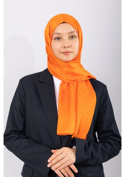 Ithal Ipeksi Jakar Geometrik - Orange modelleri
