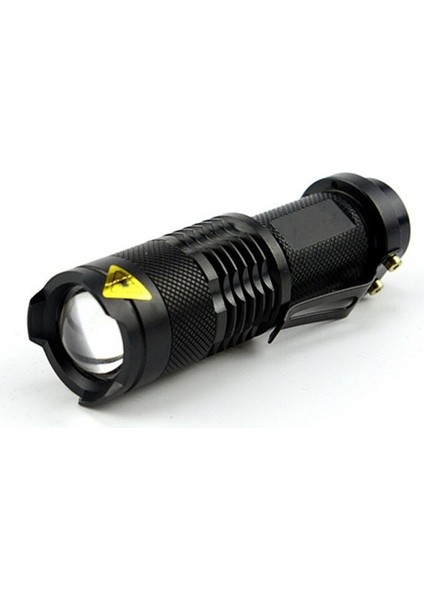 Mini El Feneri 2000 Lümen Cree Q5 LED Torch AA/14500 Ayarlanabilir Zoom Odak Torch Lambası Penlight Su Geçirmez Dış Mekan (Yurt Dışından)