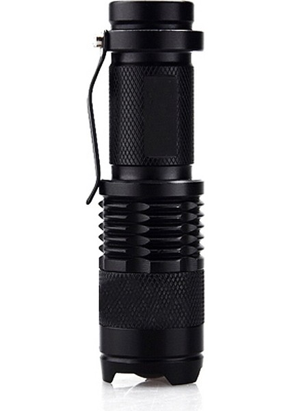 Mini El Feneri 2000 Lümen Cree Q5 LED Torch AA/14500 Ayarlanabilir Zoom Odak Torch Lambası Penlight Su Geçirmez Dış Mekan (Yurt Dışından)