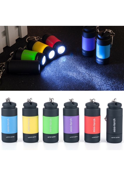 Mini Cep Meşaleler LED Işık-Usb Şarj Edilebilir Taşınabilir LED El Feneri-Anahtarlık Torch Lambası Su Geçirmez Kamp Işık USB Şarj Cihazı (Yurt Dışından)