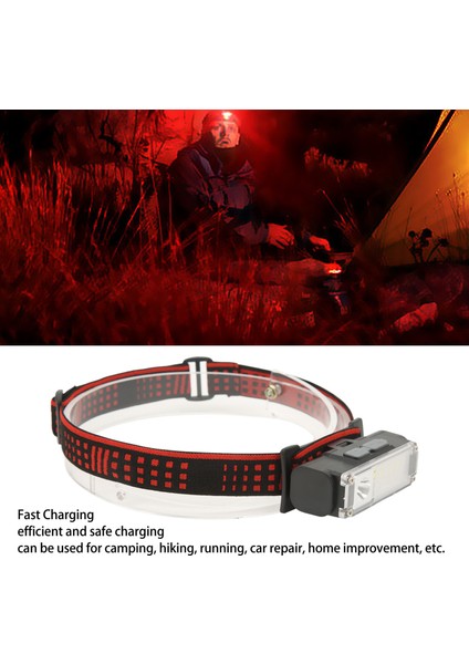 USB Far, Hızlı Şarj Ayarlanabilir Kafa Bandı Sabit Odaklama Süper Parlak 300-400LM Dış Mekan El Feneri Gösterge Işığı ile Kamp Için Açık Havada Farlar (Yurt Dışından) indirimleri