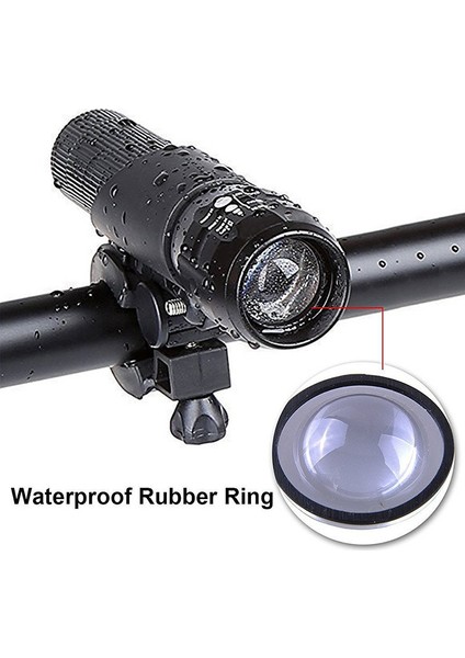 Klipsli Montajlı LED Bisiklet Işık Bisiklet Ön Lambası Açık Zumlanabilir Torch Far (Yurt Dışından) modelleri