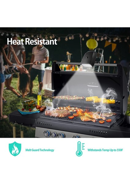 Barbekü Işığı-1 * Barbekü Izgarası (3 x Aa Pil Dahil Değildir)Siyah (Yurt Dışından)
