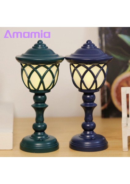 Amamia Başucu Lambası Pille Çalışan Yurt Mini Masa LED Lamba Gece Lambası Dekor (Yurt Dışından) fiyatları
