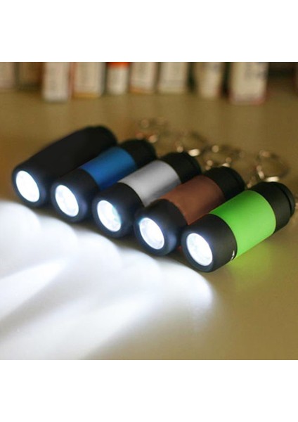 【eğlenceli Canlı】 Taşınabilir Mini Anahtarlık Cep Torch USB Şarj Edilebilir LED Işık El Feneri 0.5W 25LM Su Geçirmez Açık Kamp El Feneri (Yurt Dışından)
