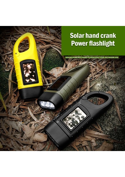 Mini Acil El Krank Dinamo Güneş Enerjili El Feneri Şarj Edilebilir LED Işık Lambası Güneş Işığı Süper Mağaza (Yurt Dışından) modelleri