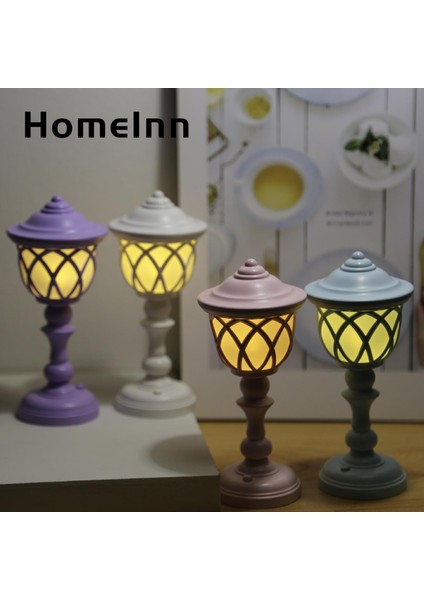 Homeınn Masa Lambası Sabit Taban Yurt Mini Masa LED Lamba Gece Lambası Dekor (Yurt Dışından)