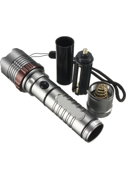 20000LM Taktik LED 5 Modlu Yakınlaştırılabilir El Feneri, 18650 Torch Şarj Cihazı ile (Yurt Dışından)