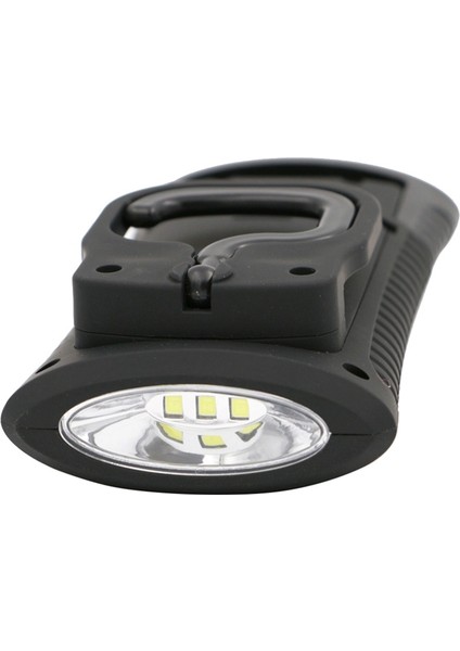 Çok Fonksiyonlu Taşınabilir Cob LED Manyetik Katlanır Kanca Çalışma Muayene Işığı El Feneri Torch Lanterna Lamba, Siyah (Yurt Dışından) fırsatları