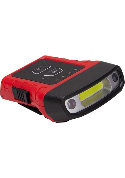 Cob LED Cap Işık 180 Derece Dönebilen USB Şarj Güçlü Işık Klip Far Kafa El Feneri Üzerinde (Yurt Dışından)