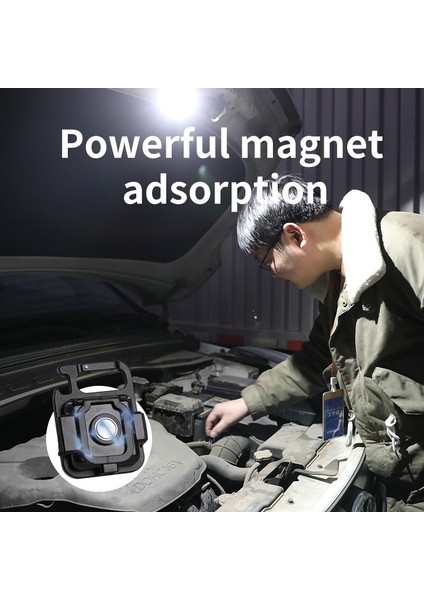 【eğlenceli Canlı】 Mini Parlama Cob El Feneri USB Şarj Çok Fonksiyonlu Dış Mekan Acil Durum Lambaları Güçlü Manyetik Onarım Çalışması Kamp Işığı (Yurt Dışından) fırsatları