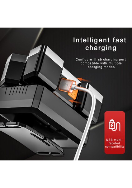LED Dahili 18650 Far USB Şarj Edilebilir Taşınabilir El Feneri Fener Far Açık Kamp Far (Yurt Dışından)