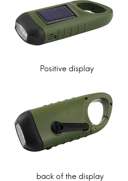 LED El Feneri El Krank Dinamo Torch Fener USB Şarj Açık Kamp Için Güneş Çadır Işığı (Yurt Dışından) indirimleri