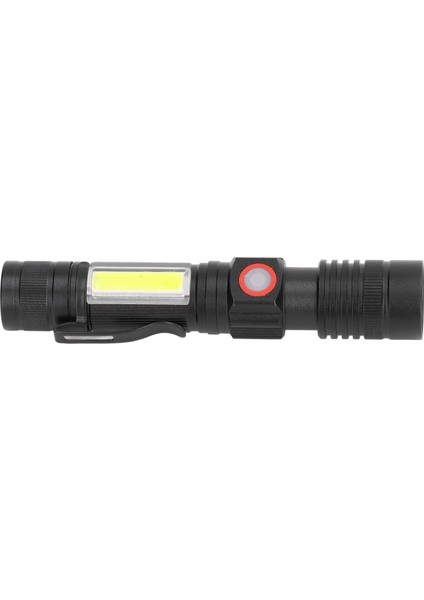 Carba Tan USB Şarj Edilebilir El Feneri Mini Taşınabilir Manyetik Çalışma Açık Hava Etkinlikleri Için Zumlanabilir LED Torch (Yurt Dışından)