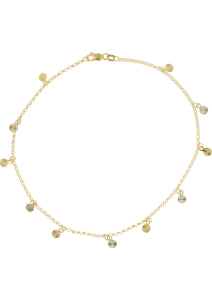 14 Ayar Altın Aynalı Tasarım Zincir Bileklik