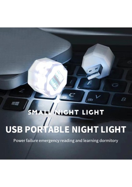 USB Fiş Lambası Mini Gece Lambası Bilgisayar Mobil Şarj Küçük Kitap Lambaları LED Göz Koruması Okuma Işığı Masa Aydınlatma (Yurt Dışından)