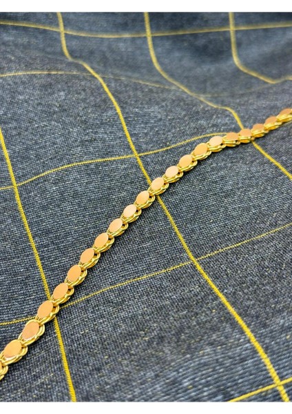 14 Ayar Altın Pullu Halep Bileklik 4mm Altın Pullu Bileklik fırsatları