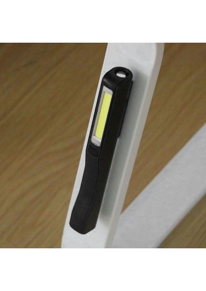 Kompakt Kalem Tipi Cob LED El Feneri USB Şarj Manyetik Çalışma Işığı Lamba-Siyah (Yurt Dışından) fırsatları