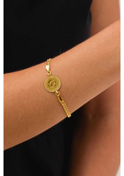 Çeyrek Altınlı Gurmet Bileklik Çeyrekli Bileklik