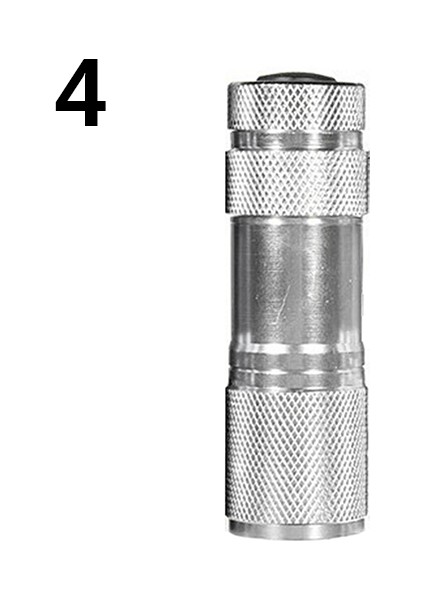 Mini Taşınabilir 9 LED Ultra Violet Uv Siyah Işık El Feneri Torch Işık Lambası (Yurt Dışından)