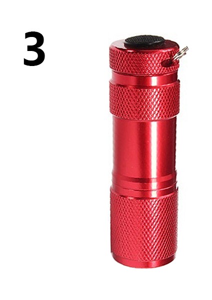 Mini Taşınabilir 9 LED Ultra Violet Uv Siyah Işık El Feneri Torch Işık Lambası (Yurt Dışından)