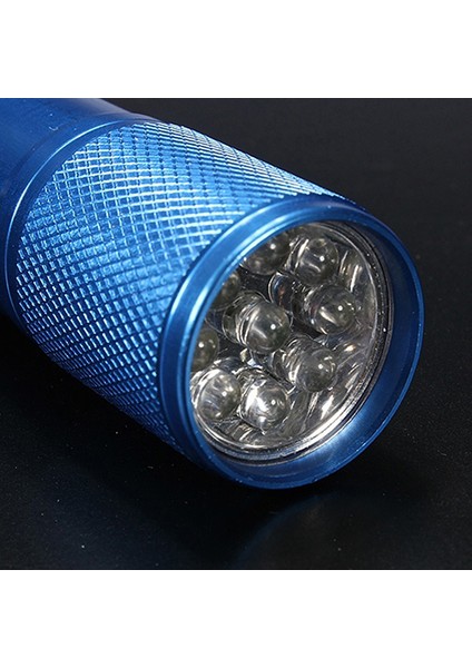 Mini Taşınabilir 9 LED Ultra Violet Uv Siyah Işık El Feneri Torch Işık Lambası (Yurt Dışından)
