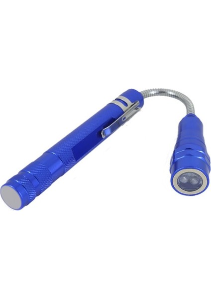 Çok Fonksiyonlu Teleskopik Esnek Boyun Teleskopik Mıknatıs Güçlü 3 LED Torch El Feneri Manyetik Lamba Işığı Alma Aracı (Yurt Dışından)
