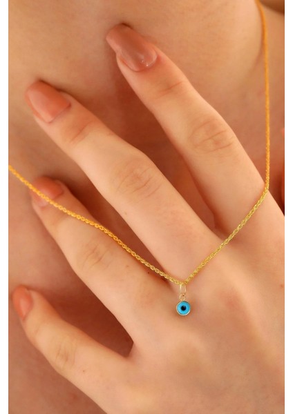14 Ayar Altın Mini Gözlü Halat Burgu Zincir Kolye Kadın fırsatları