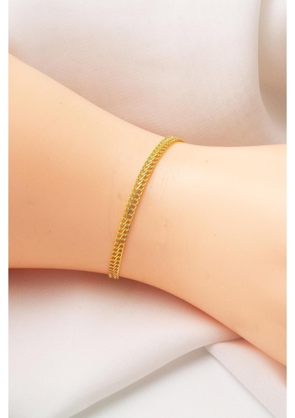 Örme Zincirli 14 Ayar Altın Bileklik