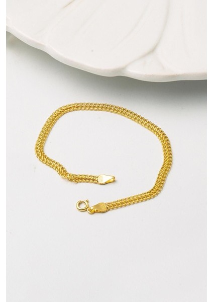 Örme Zincirli 14 Ayar Altın Bileklik modelleri