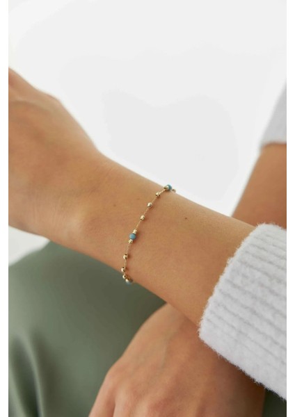 14 Ayar Altın Mineli Dorika Toplu Bileklik fiyatları