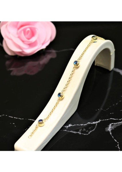 Altın Nazar Boncuklu Bileklik 14 Ayar fiyatları