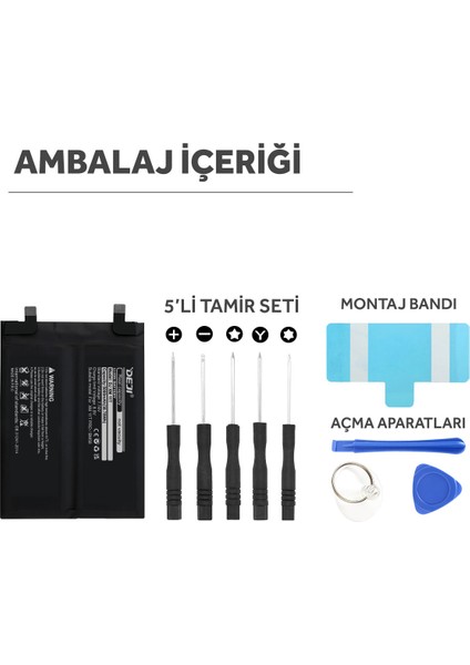 Xiaomi Mi 11T Pro Uyumlu Mucize Batarya BM58