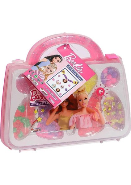 Kız Çocukları Için Eğitici ve Eğlenceli Çantalı Boncuk Takı Yapım Seti - Kız Oyuncakları - Barbie Takı Set