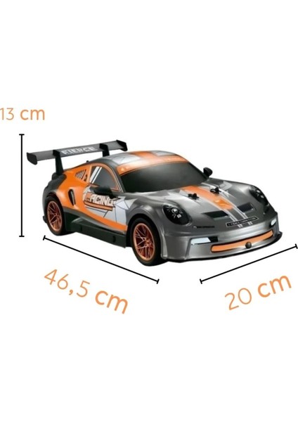 Uzaktan Kumandalı Işıklı Hızlı Yarış ve Drift Arabası 2.4 Ghz 25 Km Hız Yapan Rc Araba 1:10 Ölçek